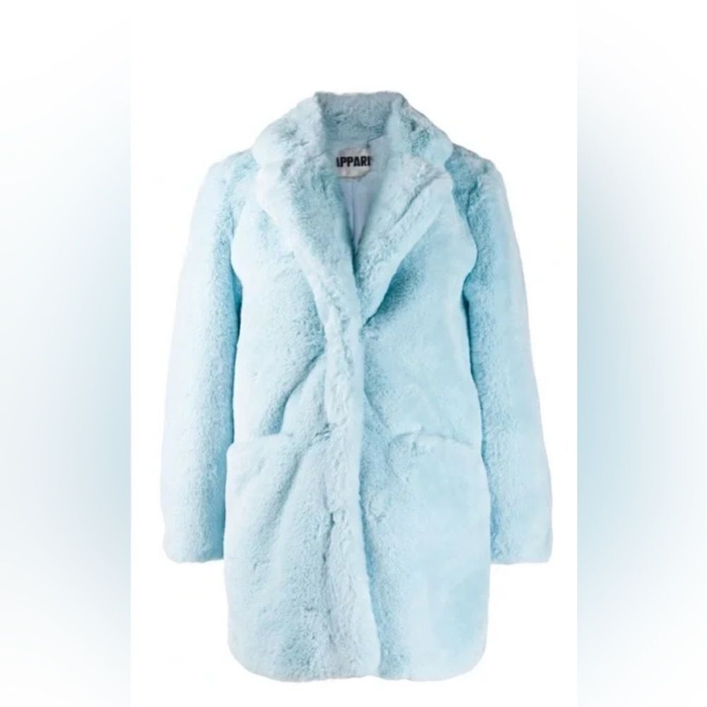 Apparis Sky Blue Teddy Jacket